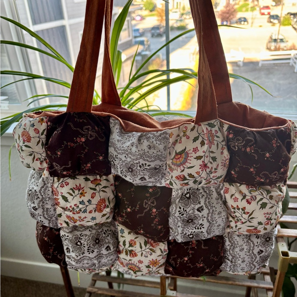 Floral Patchwork Tote Bag